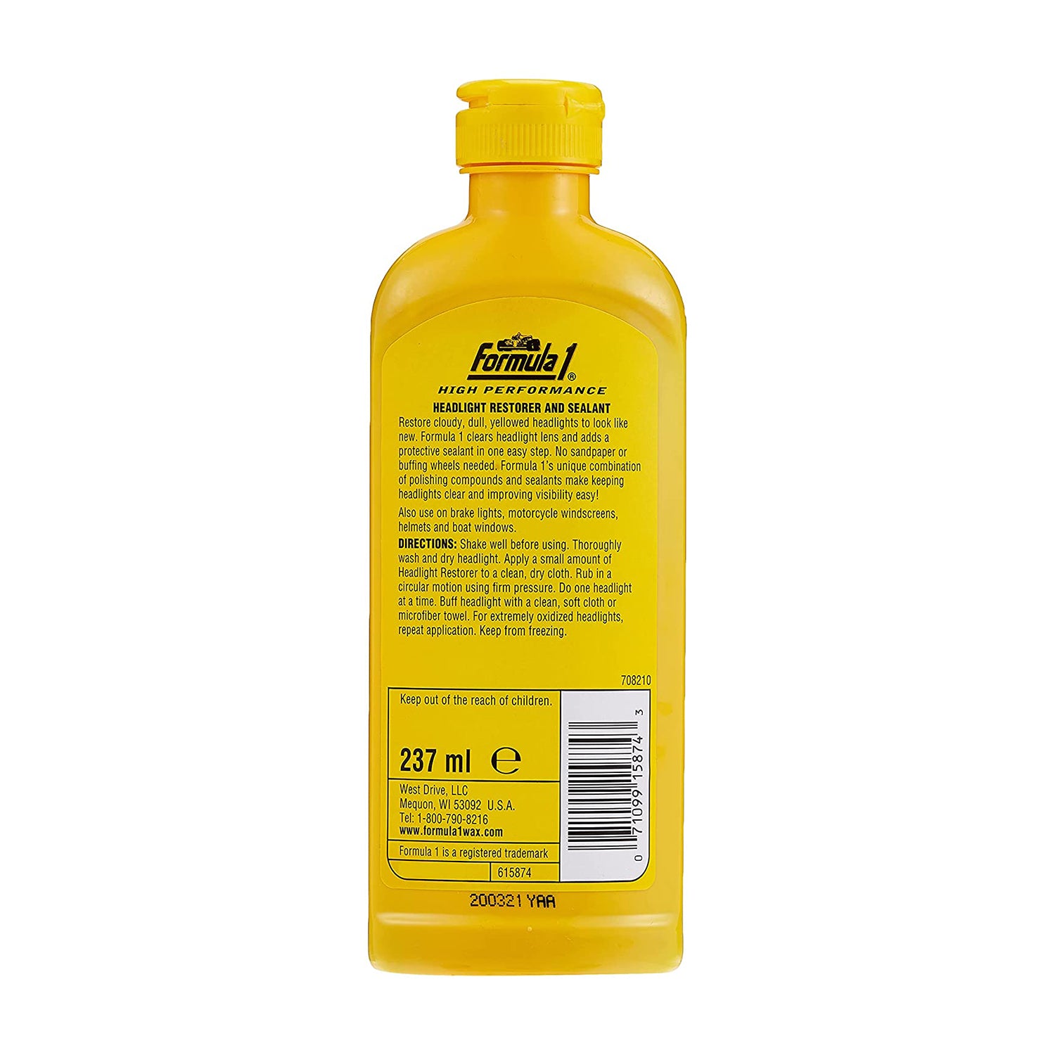 Formula 1 615874 Headlight Restorer (237 ml)