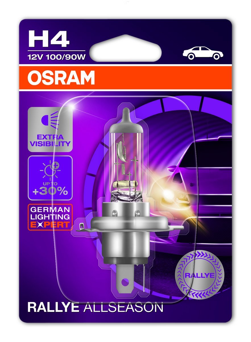 OSRAM NIGHT BREAKER LASER H4, next generation, 150% more brightness,  halogen headlamp, 64193NL-HCB, 12V, passenger car, duo box (2 lamps)