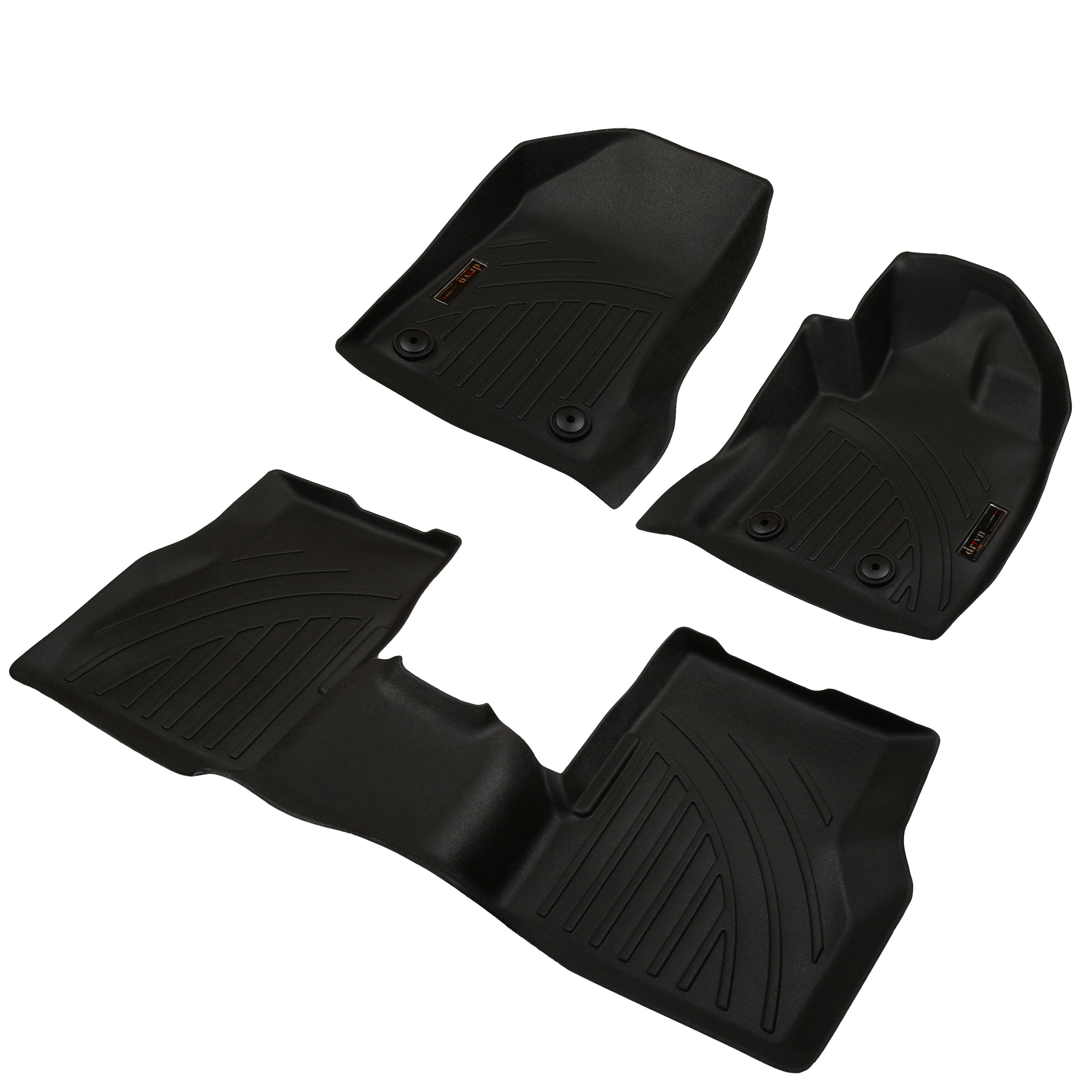 Drivn 5D TPV Car Foot Mat for Maruti Suzuki Baleno - Black, 5D Car