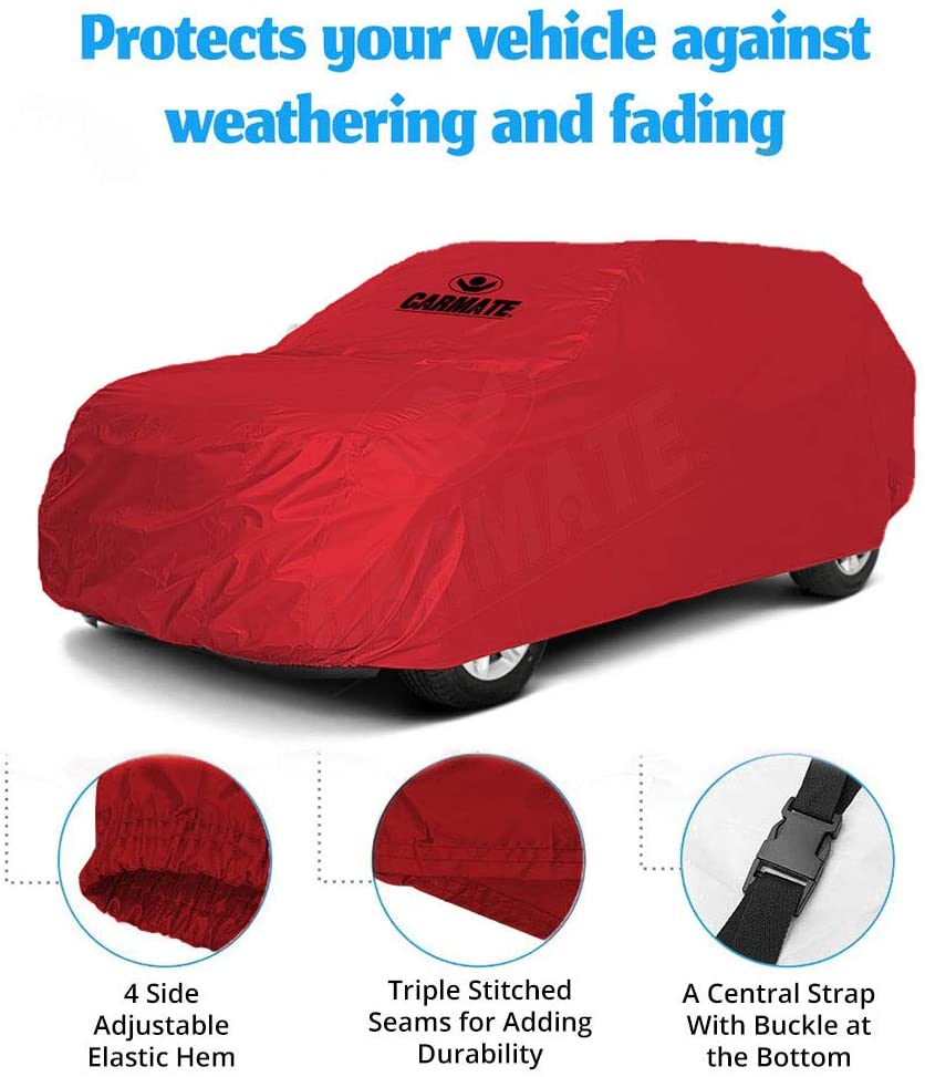 Carmate Parachute Car Body Cover (Red) for  Maruti - Ritz - CARMATE®