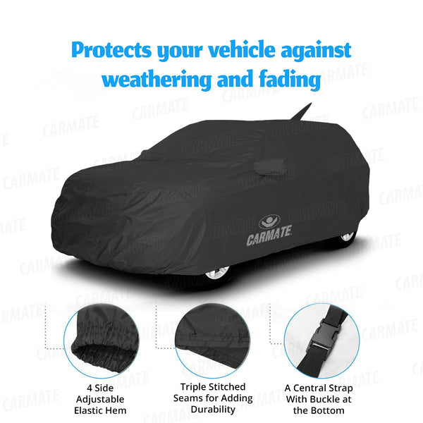 Carmate ECO Car Body Cover (Grey) for Hyundai - Verna Fludic 2011 - CARMATE®