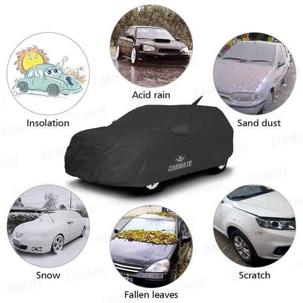 Carmate ECO Car Body Cover (Grey) for Hyundai - Grand I10 Nios - CARMATE®