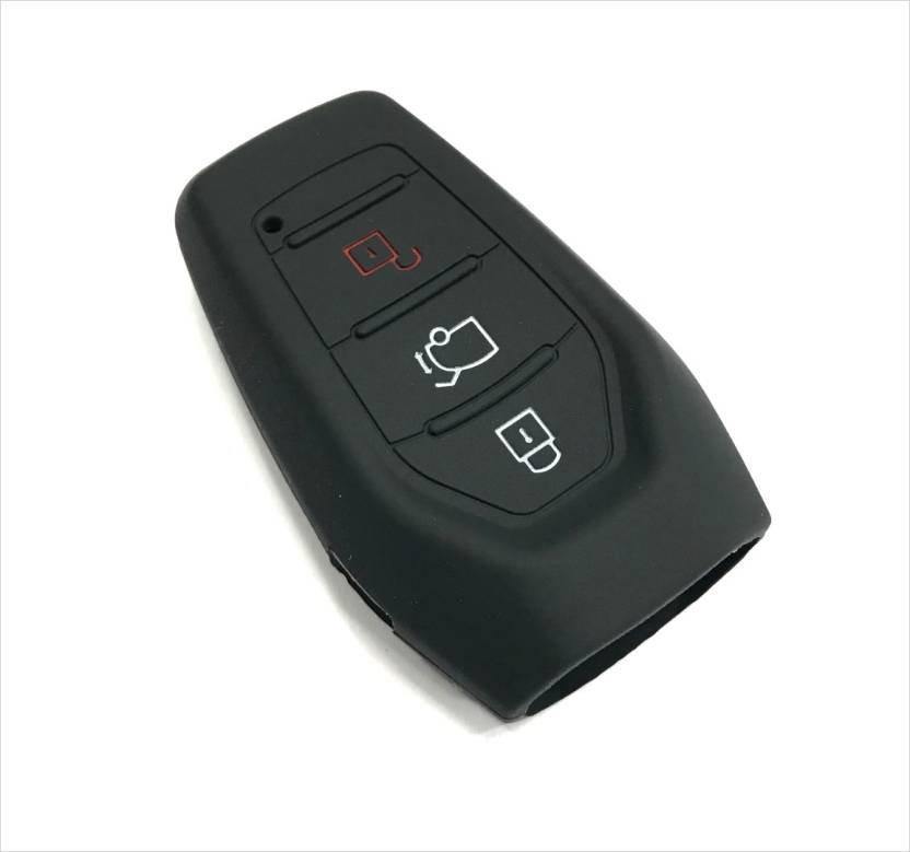 Keycare Silicon Car Key Cover for Mahindra - XUV 500 Upto 2020 (Button Start) (KC 48) - CARMATE®