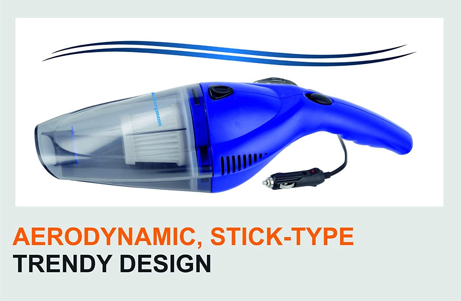 Bergmann Tornado Car Vacuum Cleaner (Blue) - CARMATE®