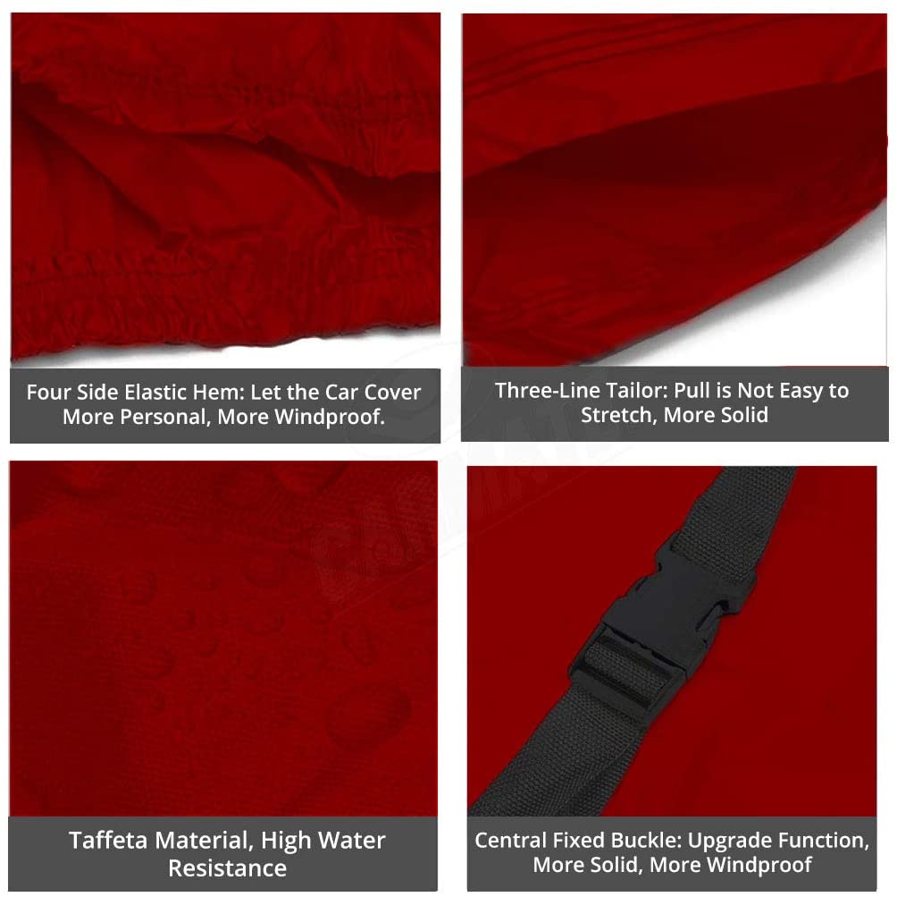 Carmate Parachute Car Body Cover (Red) for  Maruti - Ritz - CARMATE®
