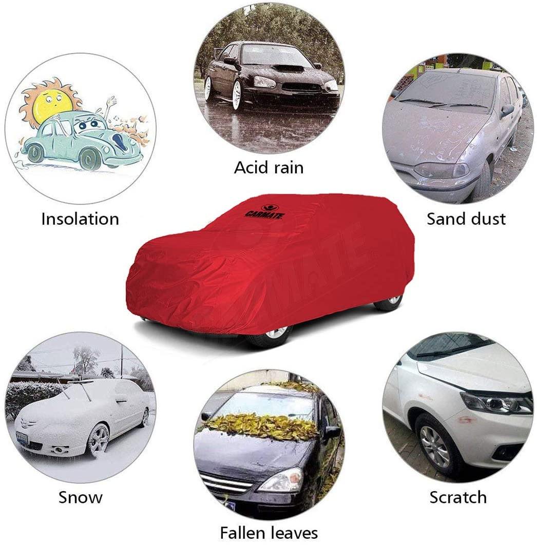 Carmate Parachute Car Body Cover (Red) for  Fiat - Punto - CARMATE®