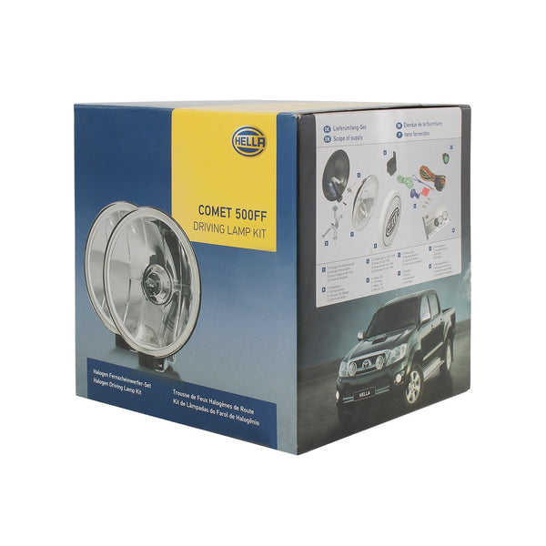 Hella Rallye 500FF H3 Driving Lamp Set (12V,55W,Yellow Light) - CARMATE®