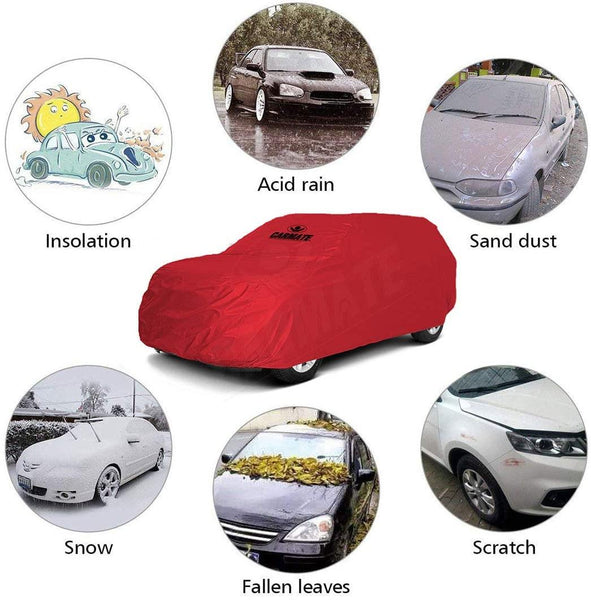 Carmate Parachute Car Body Cover (Red) for  Datsun - Go - CARMATE®