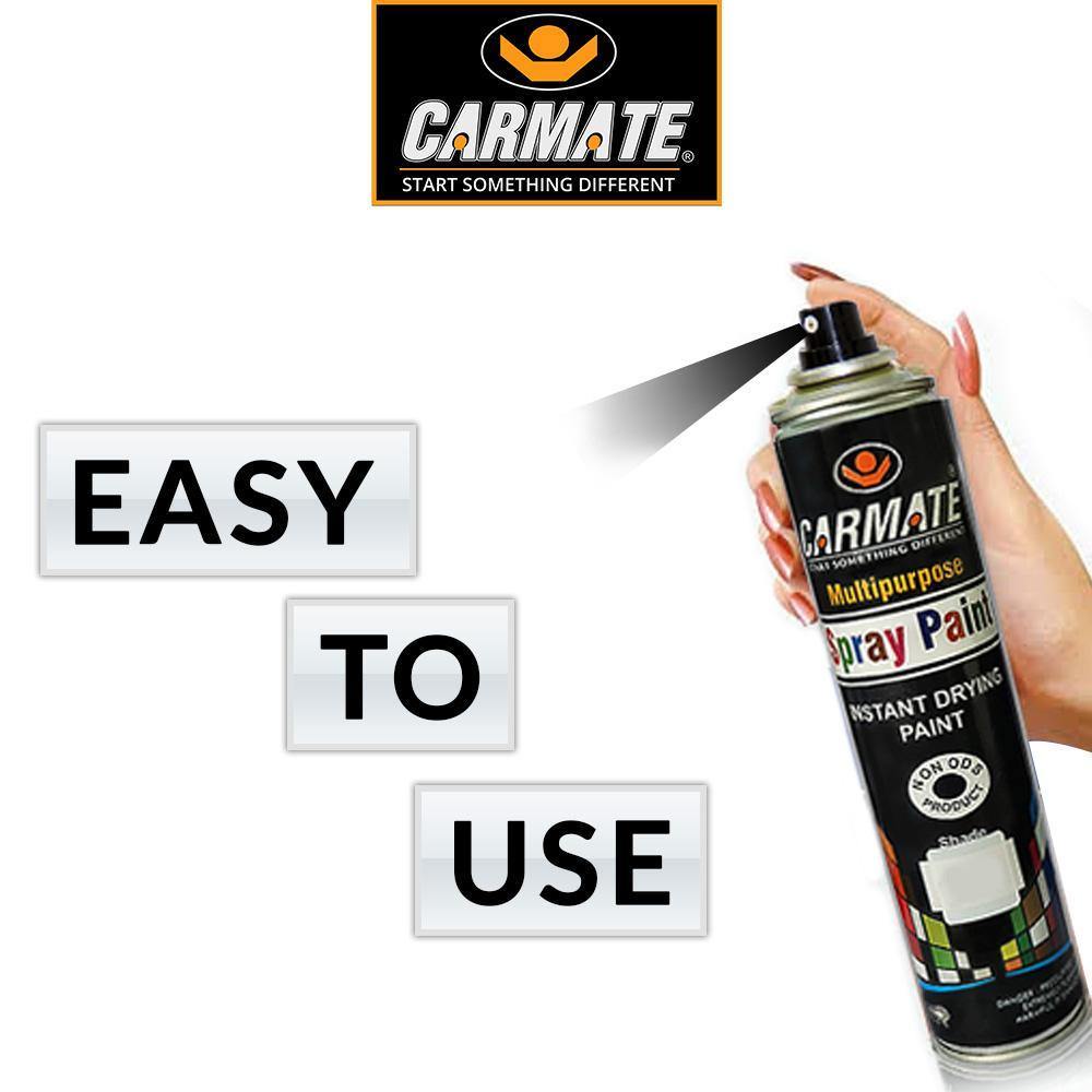 CARMATE Spray Paint - Ready to Use Aerosol Spray Paint for Car Bike Spray Painting Home & Furniture - 440 ML (WHITE) - CARMATE®