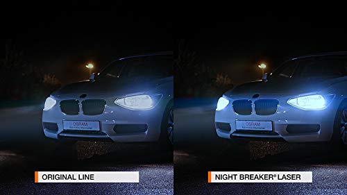 OSRAM NIGHT BREAKER LASER H4, next generation, 150% more brightness,  halogen headlamp, 64193NL-HCB, 12V, passenger car, duo box (2 lamps)