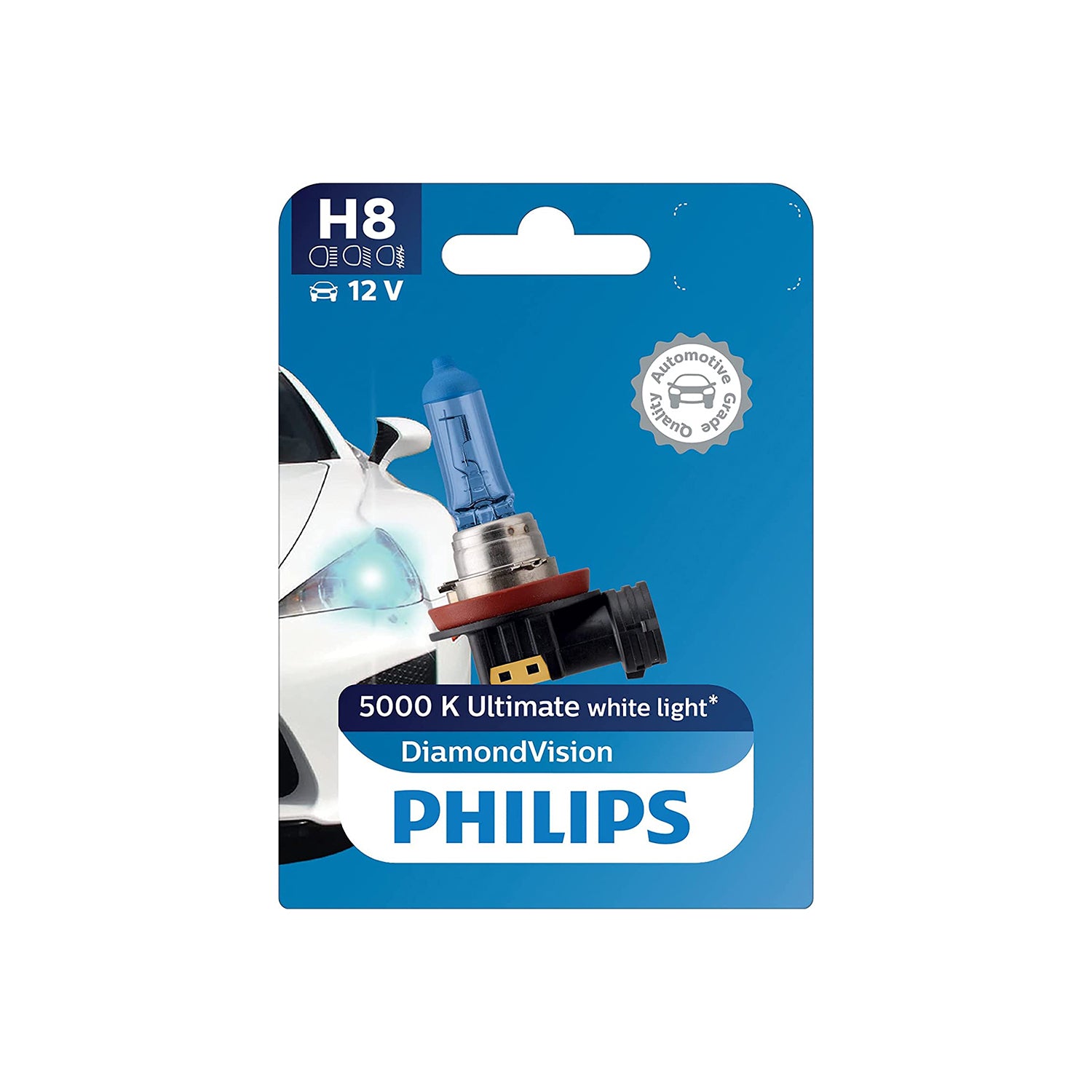 Philips H8 12360 Diamond Vision Foglight Bulb (12V, 35W)