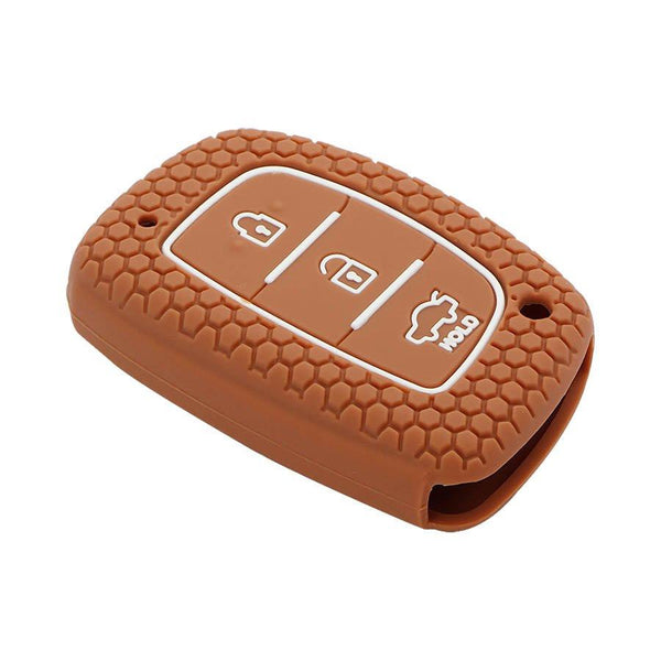 Keycare Silicon Car Key Cover for Hyundai - i20 Elite (Button Start) (KC07) - CARMATE®