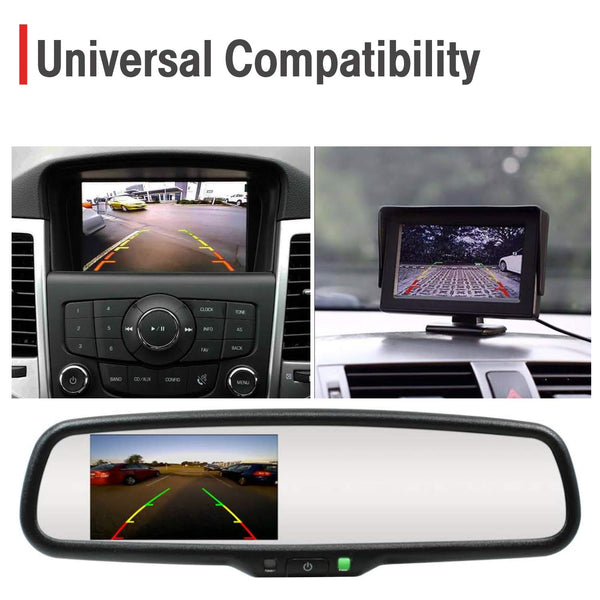 CARMATE Universal Reverse Parking Camera with LED | Bumper Camera 120Degree Wide Viewing Angle | 18.5mm Diameter (Camera with LED)