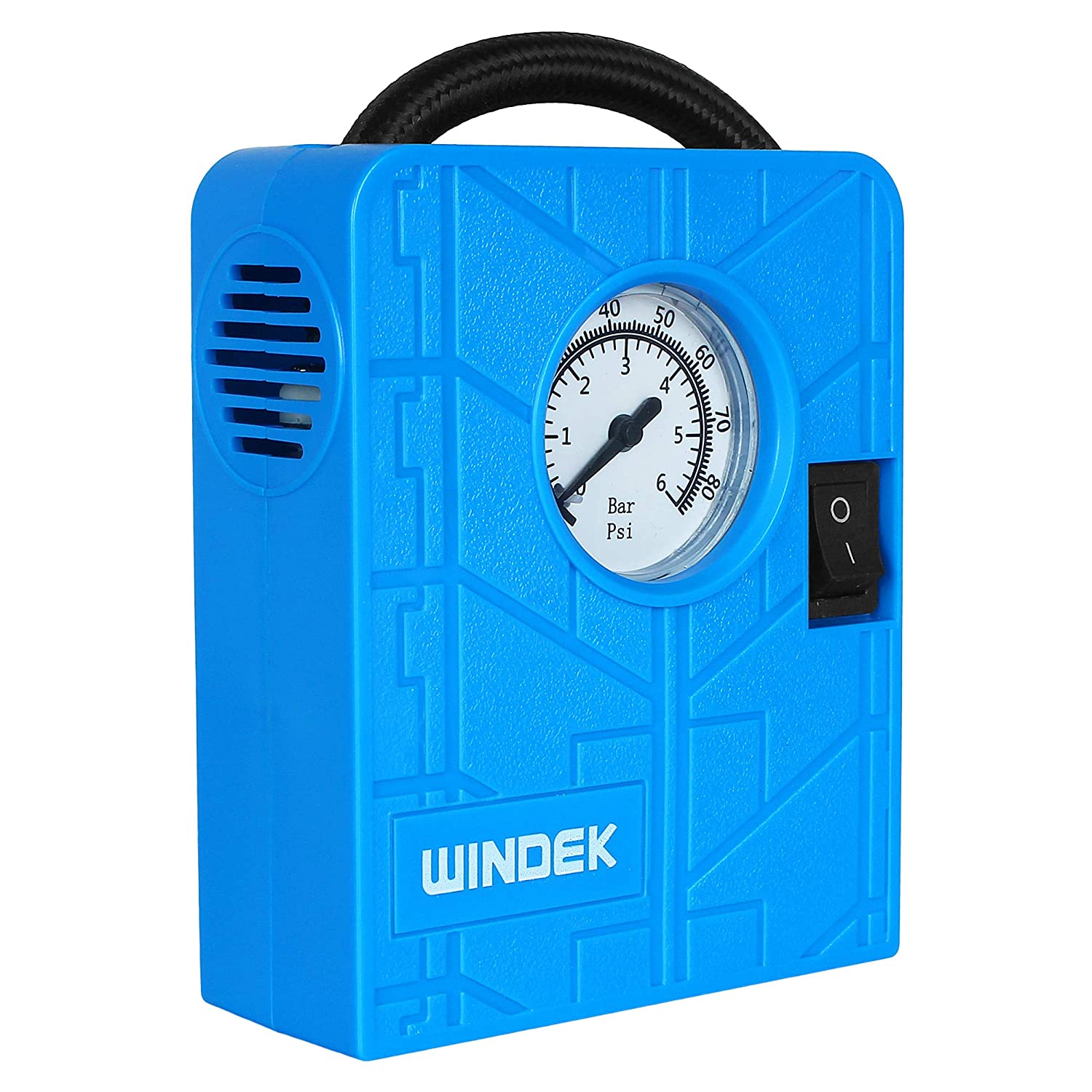 Windek 1500 -12V Portable Mini Air Pump Compressor Tyre Tire Inflator for Car, Bike, Bicycle, Motorcycles, Balls, with LED Light