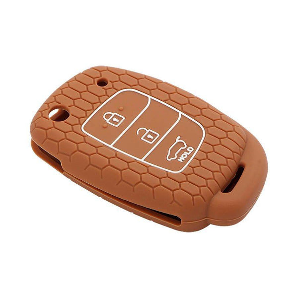 Keycare Silicon Car Key Cover for Hyundai - i20 Elite (Flip Key) (KC 10) - CARMATE®