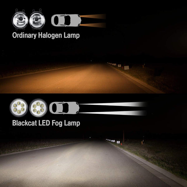 CARMATE LED Fog Lamp for Tata Nexon | OEM Quality | Pair of 2 (Left + Right)