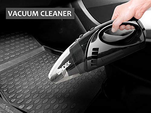 WINDEK 1001 Powerful Car Vacuum Cleaner 3000 Pa DC 12V Featherweight Multi-Functional and Highly Portable Machine (100 W, Black), Universal