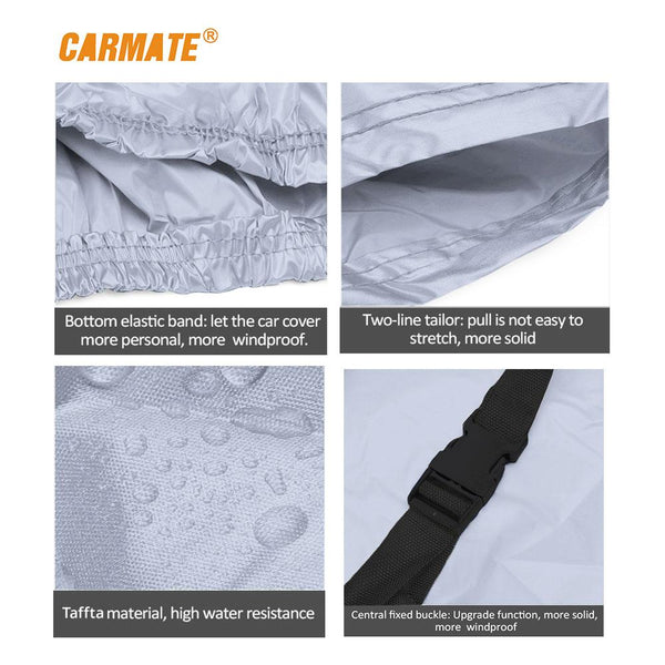 Carmate Premium Car Body Cover Silver Matty (Silver) for  Ford - Figo - CARMATE®