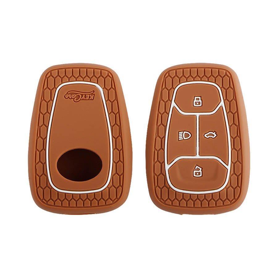 Keycare Silicon Car Key Cover for TATA - Tigor (Button Start) (KC 08) - CARMATE®