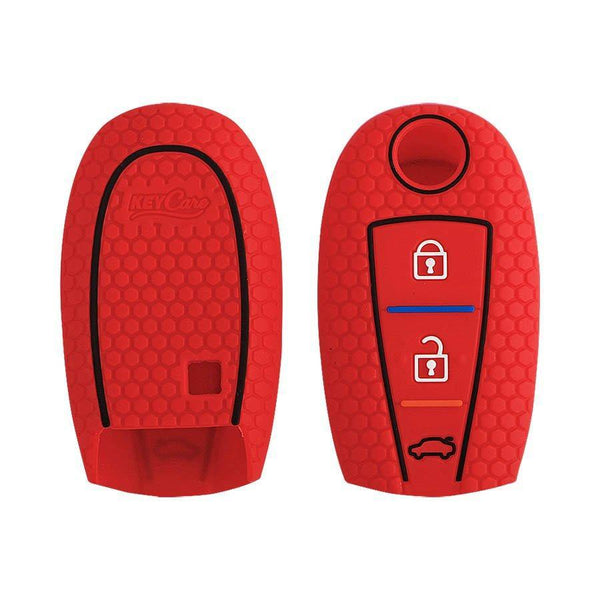 Keycare Silicon Car Key Cover for Maruti - S CROSS (Button Start) - CARMATE®