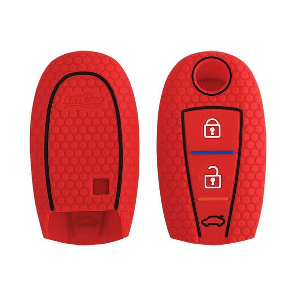 Keycare Silicon Car Key Cover for Maruti - Baleno (Button Start) - CARMATE®