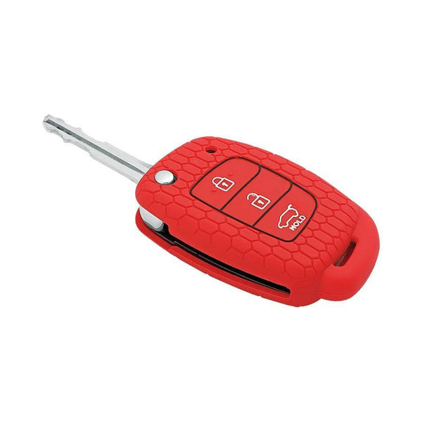 Keycare Silicon Car Key Cover for Hyundai - i20 Elite (Flip Key) (KC 10) - CARMATE®