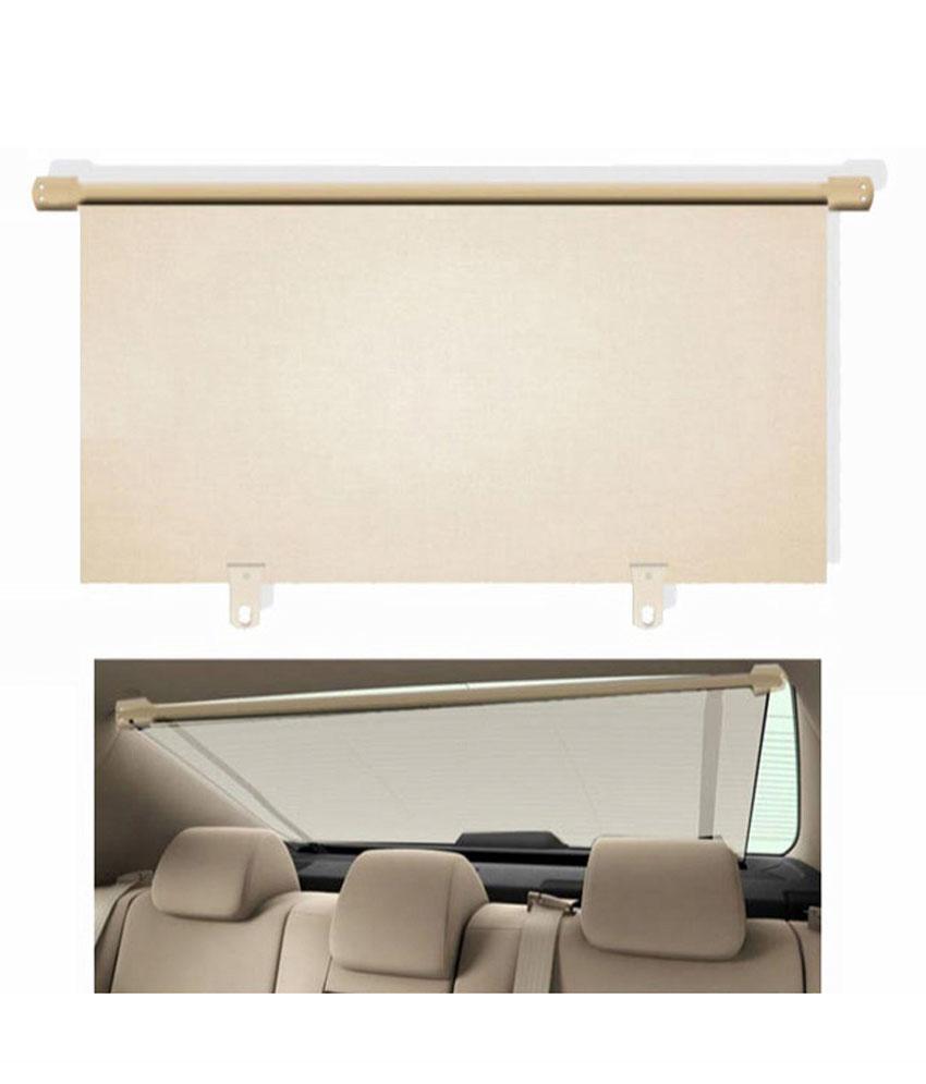 CARMATE Car Rear Roller Curtain (100Cm) For Tata Sumo Victa - Beige - CARMATE®