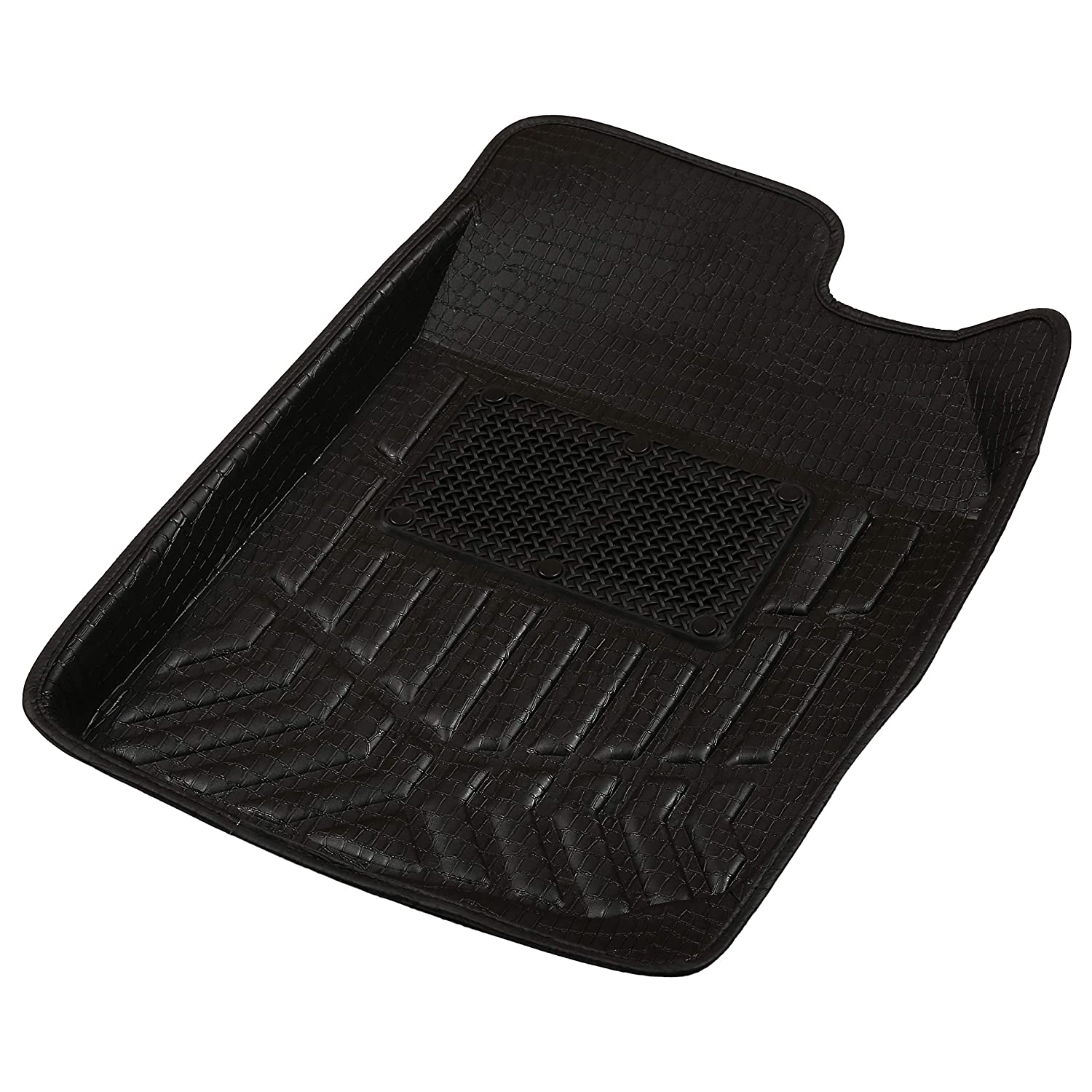 Drivn 3D Customised Car Floor Mat for Honda Jazz - Black (Set of 3)