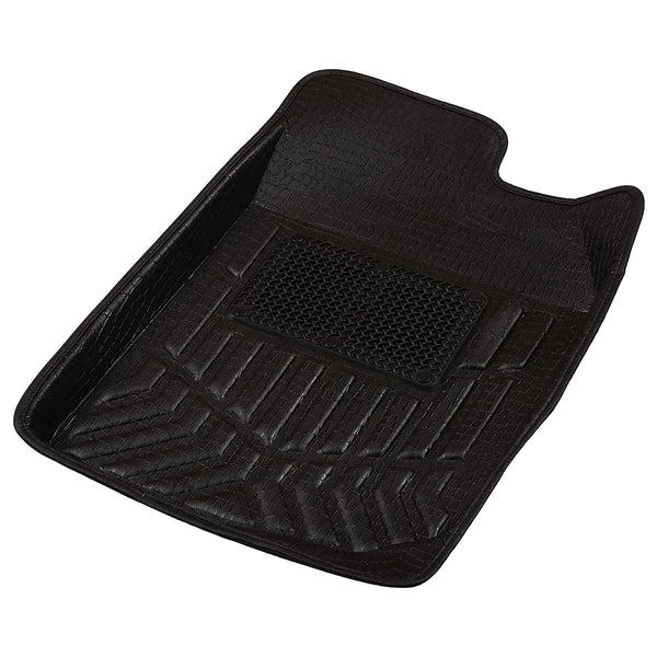 Drivn 3D Customised Car Floor Mat for Honda Amaze - Black (Set of 3)