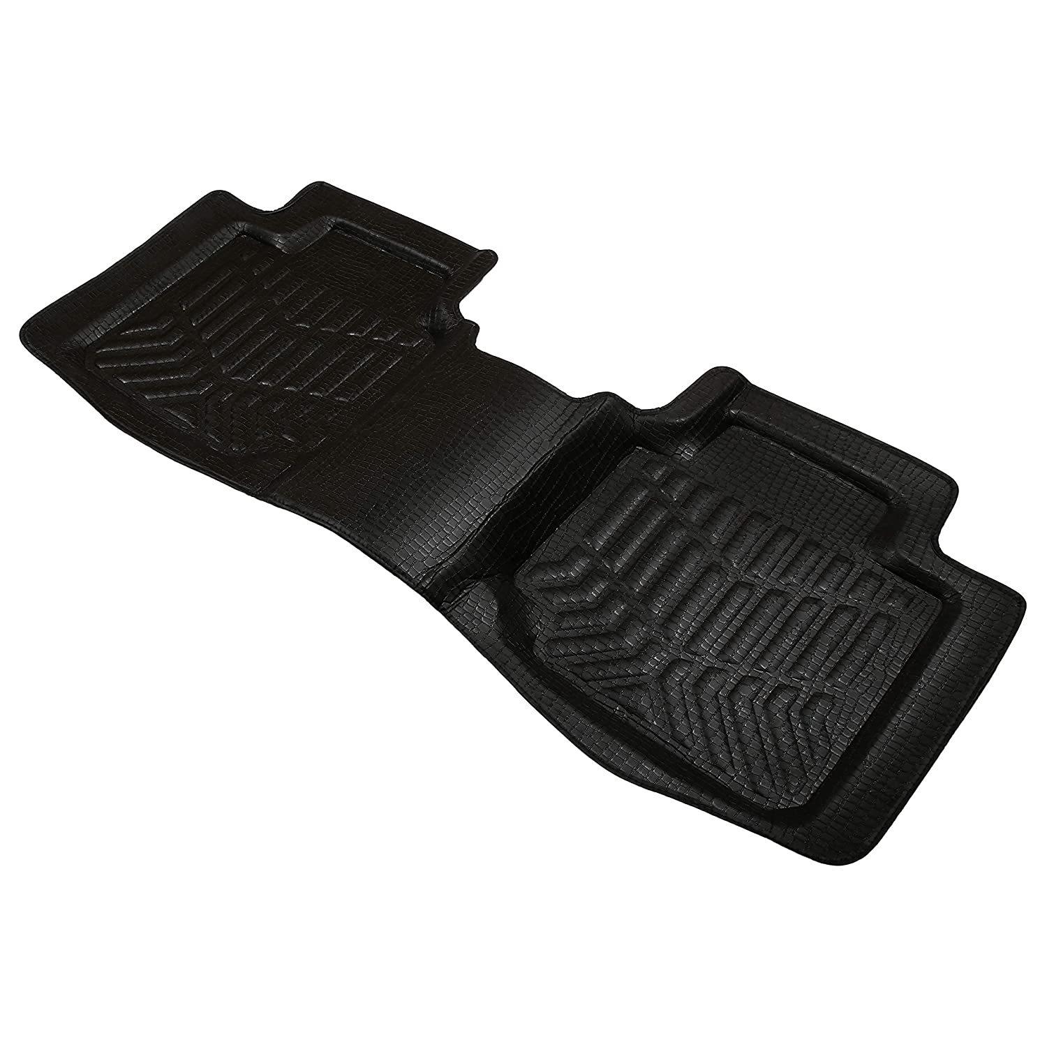Drivn 3D Customised Car Floor Mat for Maruti Wagon R - Black (Set of 5)