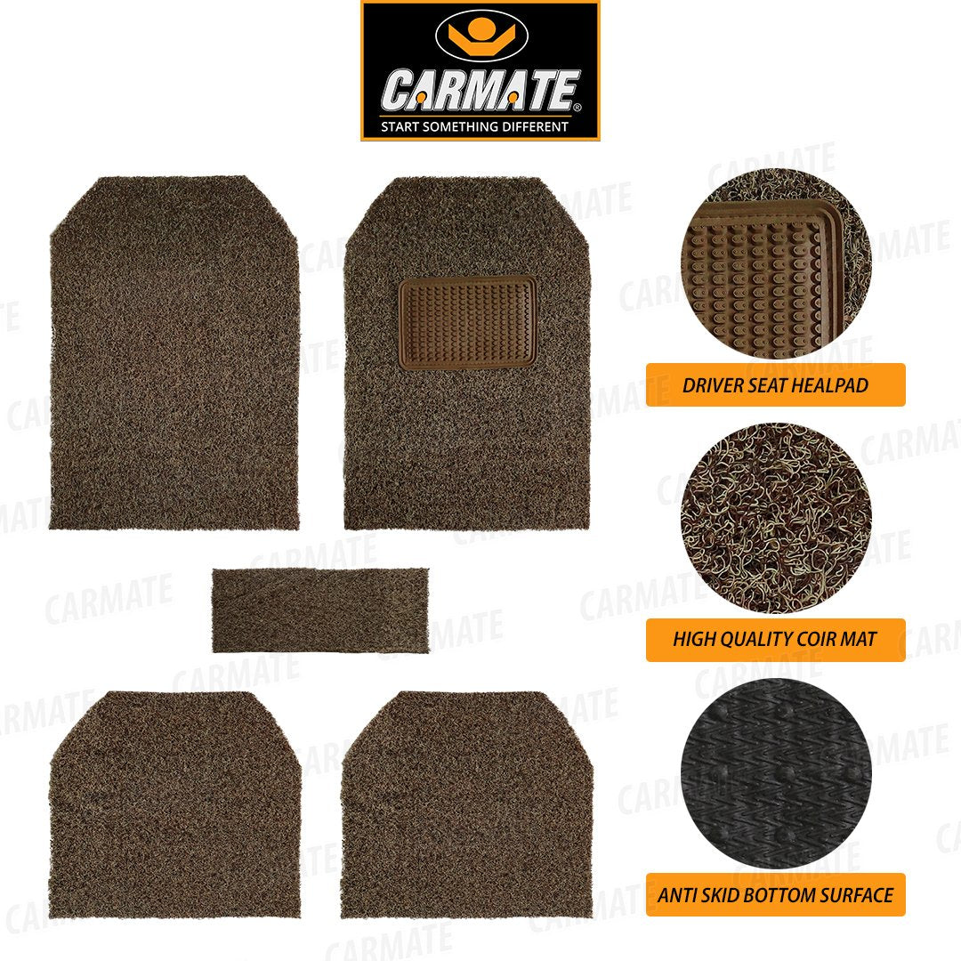 Carmate Double Color Car Grass Floor Mat, Anti-Skid Curl Car Foot Mats for Tata Indica