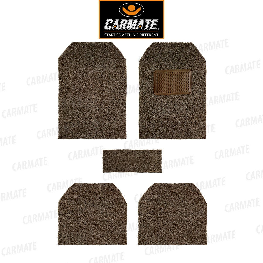 Carmate Double Color Car Grass Floor Mat, Anti-Skid Curl Car Foot Mats for Mahindra Thar 2020