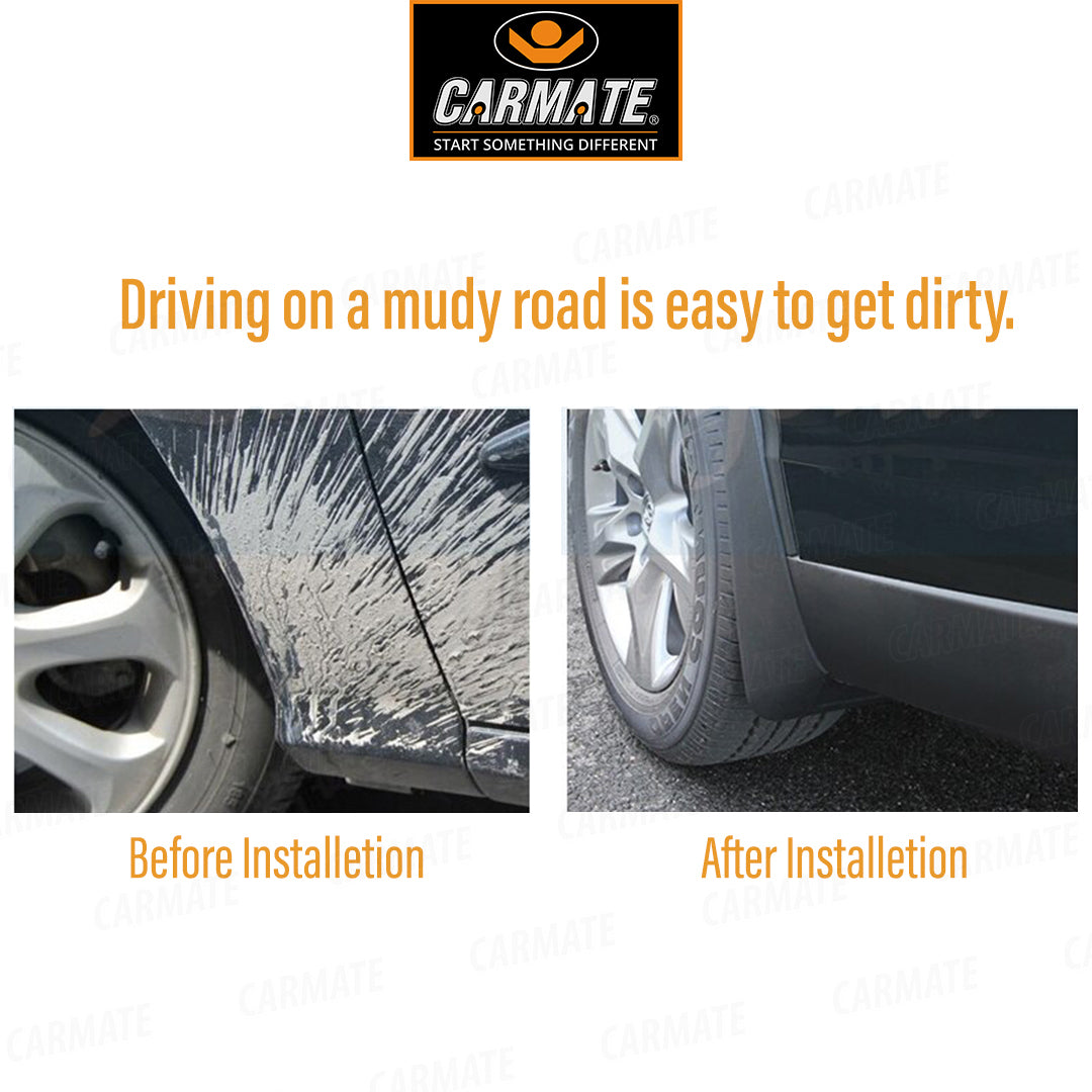 CARMATE PREMIUM MUD FLAPS FOR TOYOTA INNOVA (TYPE I) (BLACK)