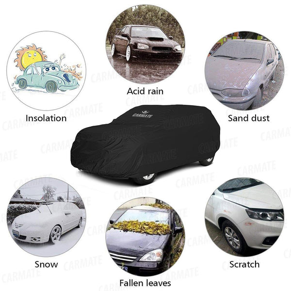 Carmate Parachute Car Body Cover (Black) for Hyundai - Grand I10 - CARMATE®