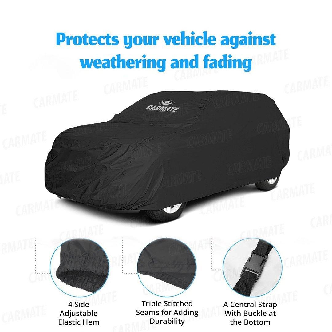Carmate Parachute Car Body Cover (Black) for Skoda - Rapid - CARMATE®