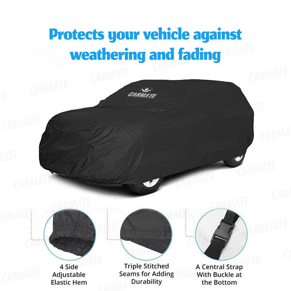 Carmate Parachute Car Body Cover (Black) for Ford - Endeavour Old - CARMATE®