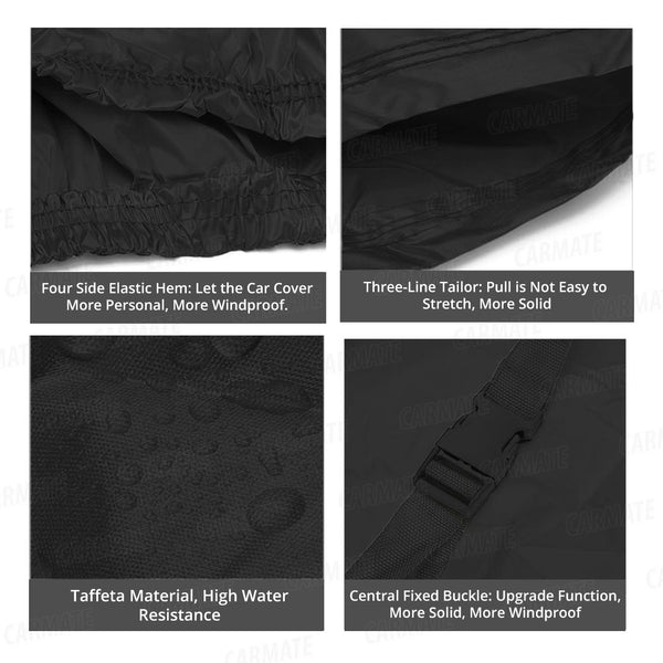 Carmate Parachute Car Body Cover (Black) for Mahindra - Marazzo - CARMATE®