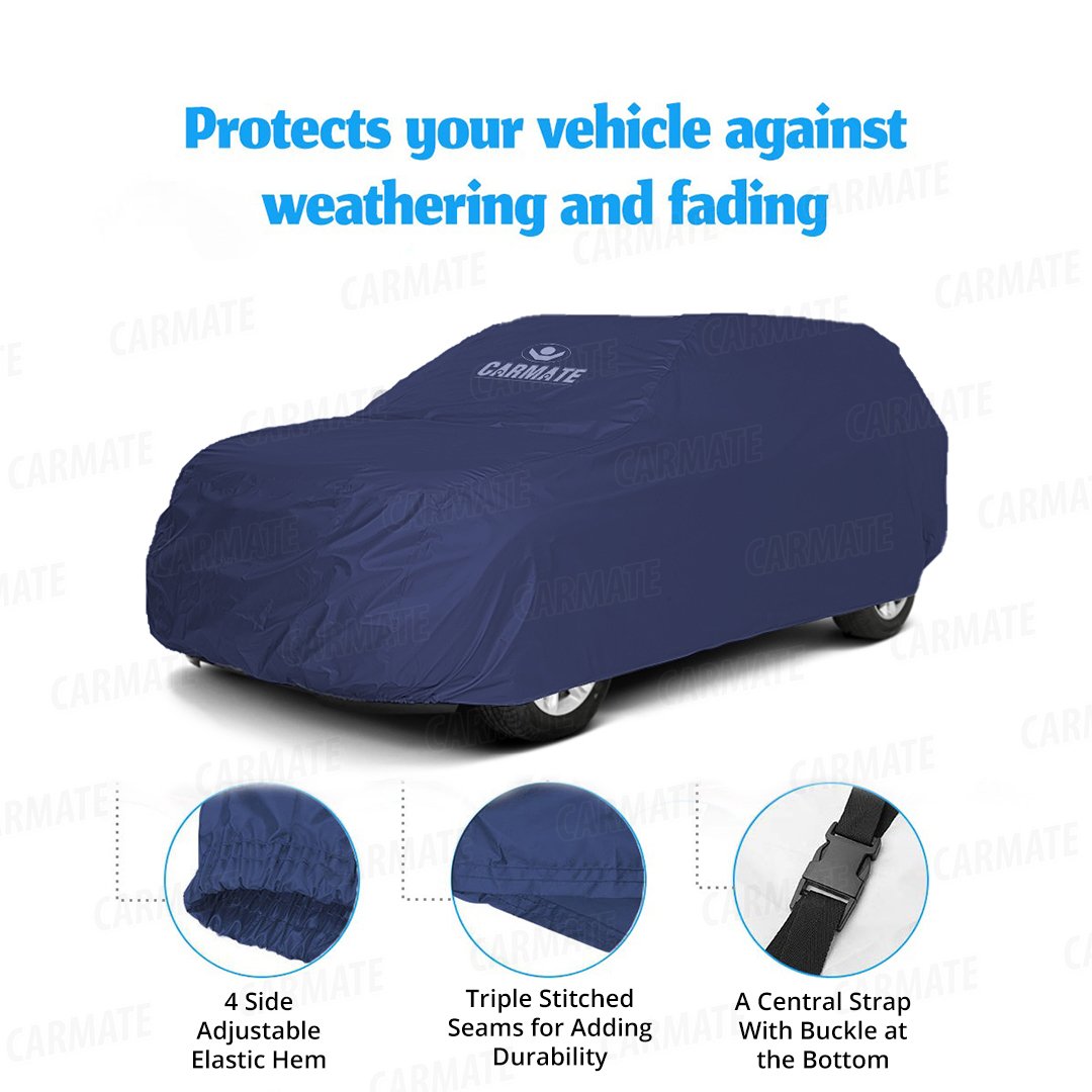 Carmate Parachute Car Body Cover (Blue) for  Tata - Safari Storme - CARMATE®