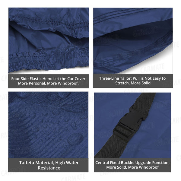 Carmate Parachute Car Body Cover (Blue) for  Tata - Safari Storme - CARMATE®