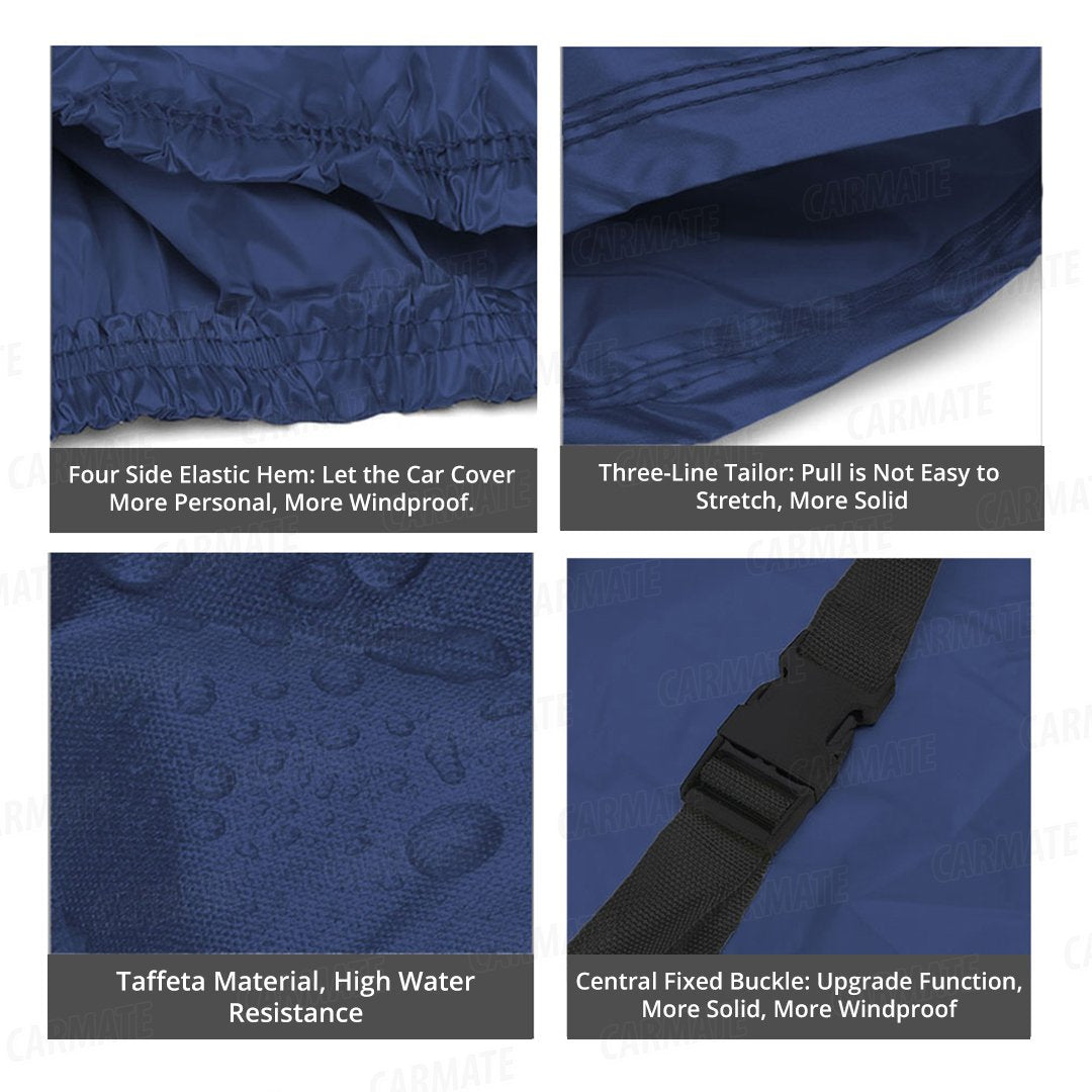 Carmate Parachute Car Body Cover (Blue) for  Tata - Indica - CARMATE®