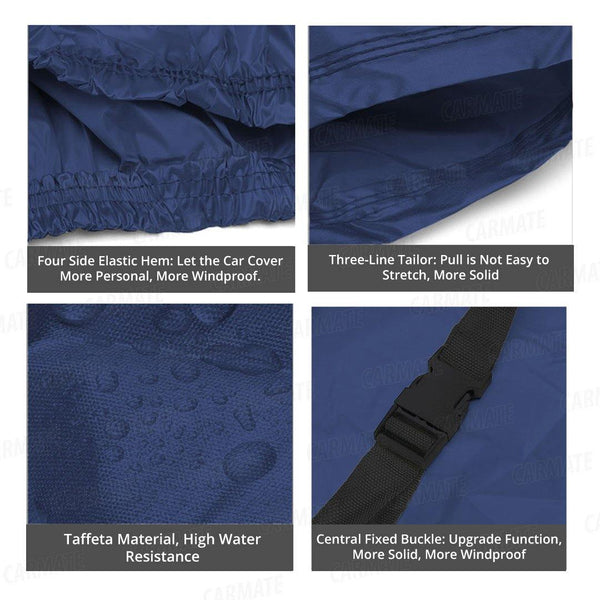 Carmate Parachute Car Body Cover (Blue) for Tata - Nexon EV - CARMATE®