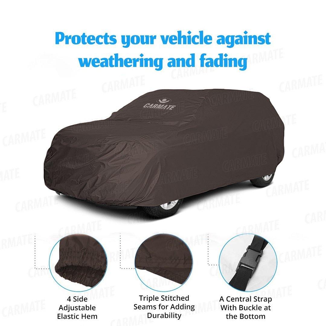 Carmate Parachute Car Body Cover (Brown) for Mitsubishi - Pajero Sports - CARMATE®