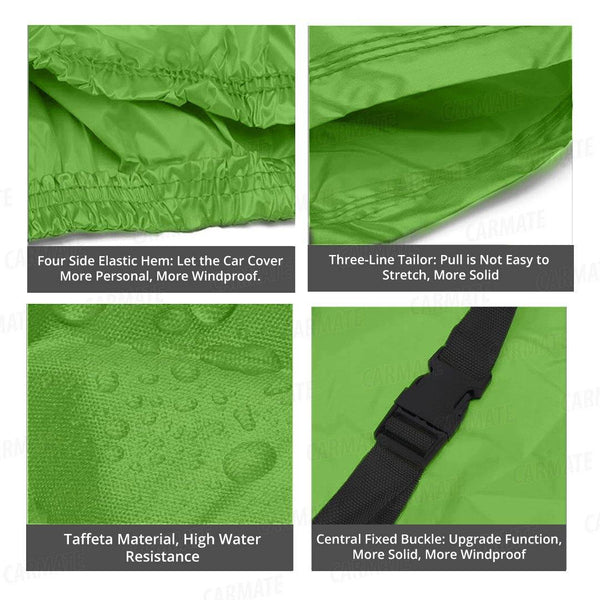 Carmate Parachute Car Body Cover (Green) for Mahindra - Quanto - CARMATE®