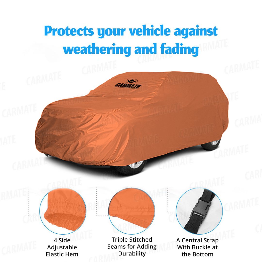 Carmate Parachute Car Body Cover (Orange) for Tata - Bolt - CARMATE®
