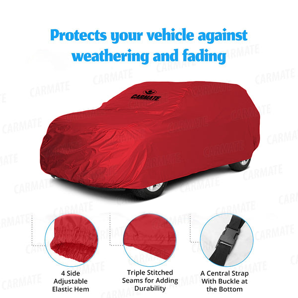 Carmate Parachute Car Body Cover (Red) for  Ford - Fiesta