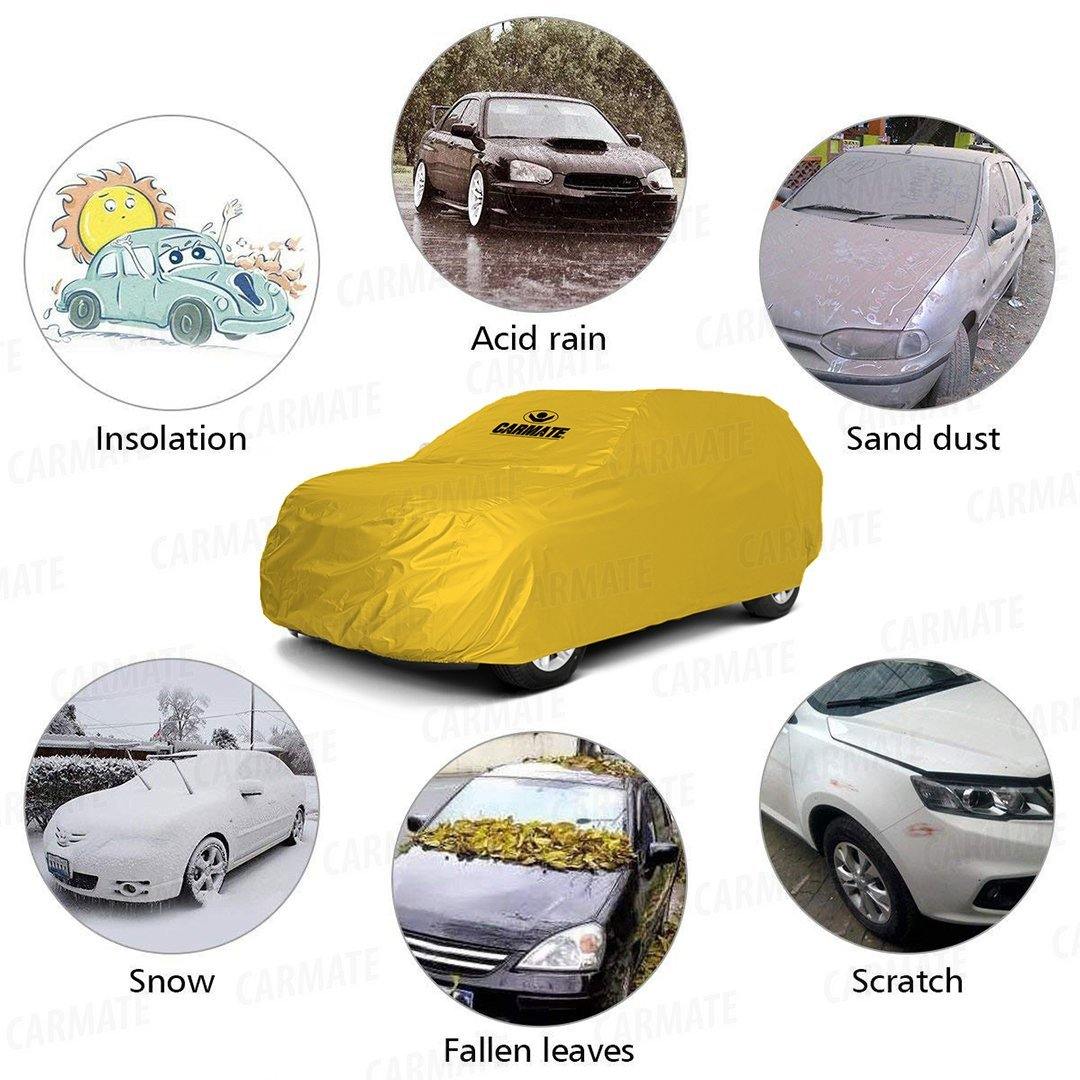 Carmate Parachute Car Body Cover (Yellow) for  Hyundai - Santro 2018 - CARMATE®