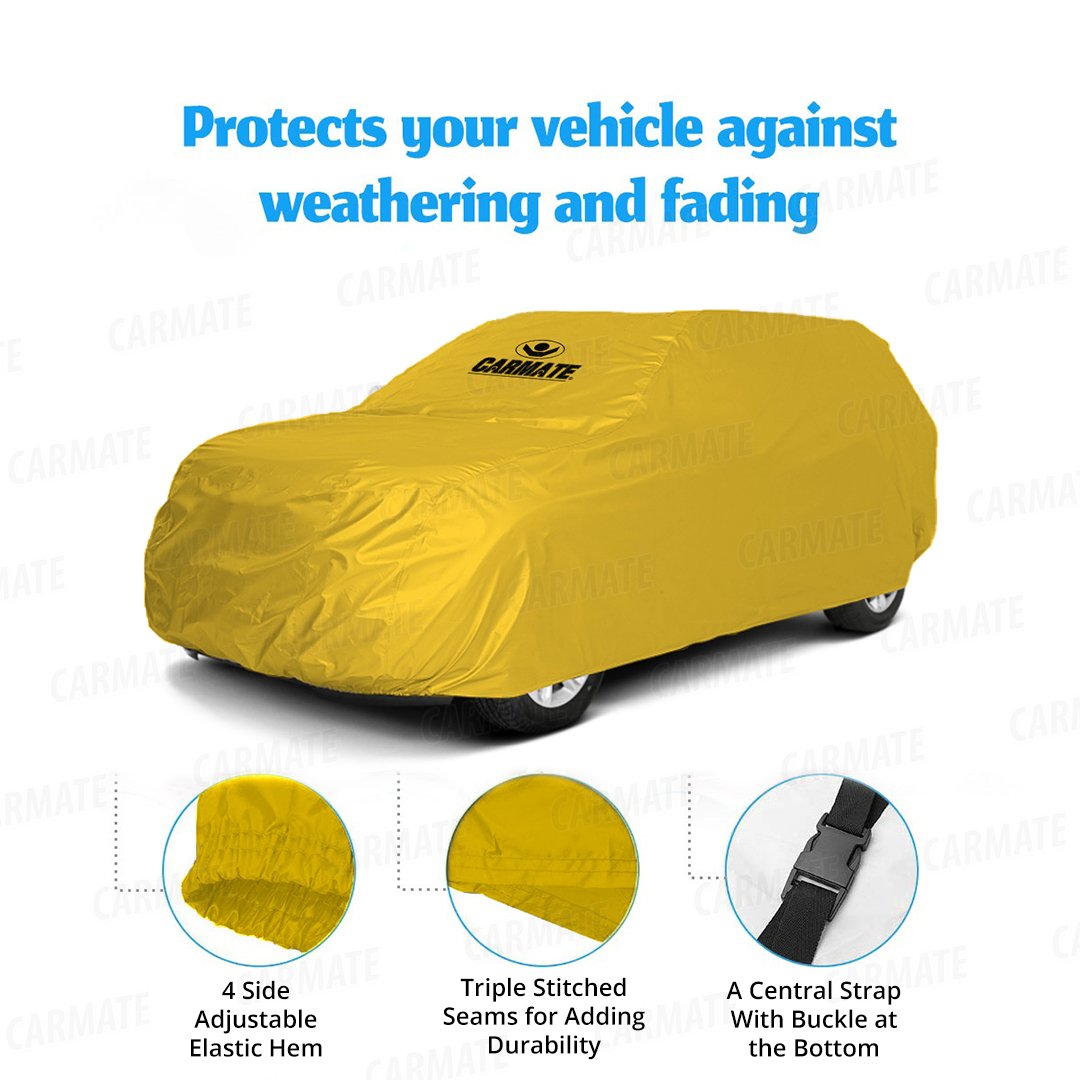 Carmate Parachute Car Body Cover (Yellow) for  Hyundai - Verna 2017 - CARMATE®