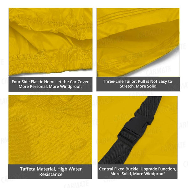 Carmate Parachute Car Body Cover (Yellow) for  Mahindra - TUV 300 Plus - CARMATE®