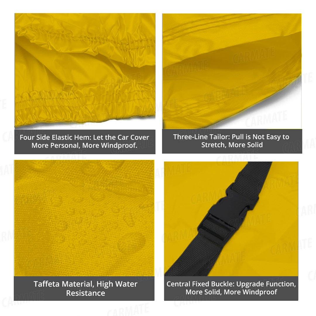 Carmate Parachute Car Body Cover (Yellow) for  Mahindra - Scorpio 2017 - CARMATE®