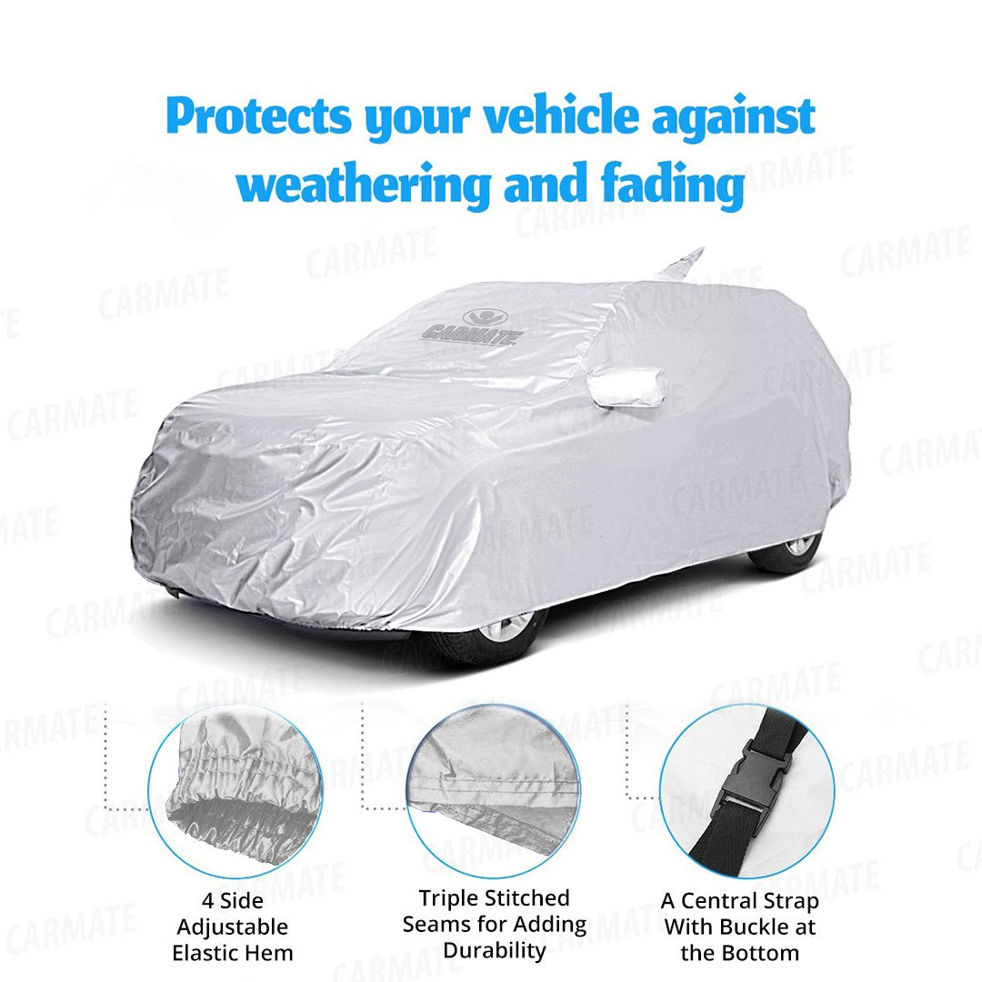 Carmate Prestige Car Body Cover Water Proof (Silver) for  Datsun - Go Plus - CARMATE®